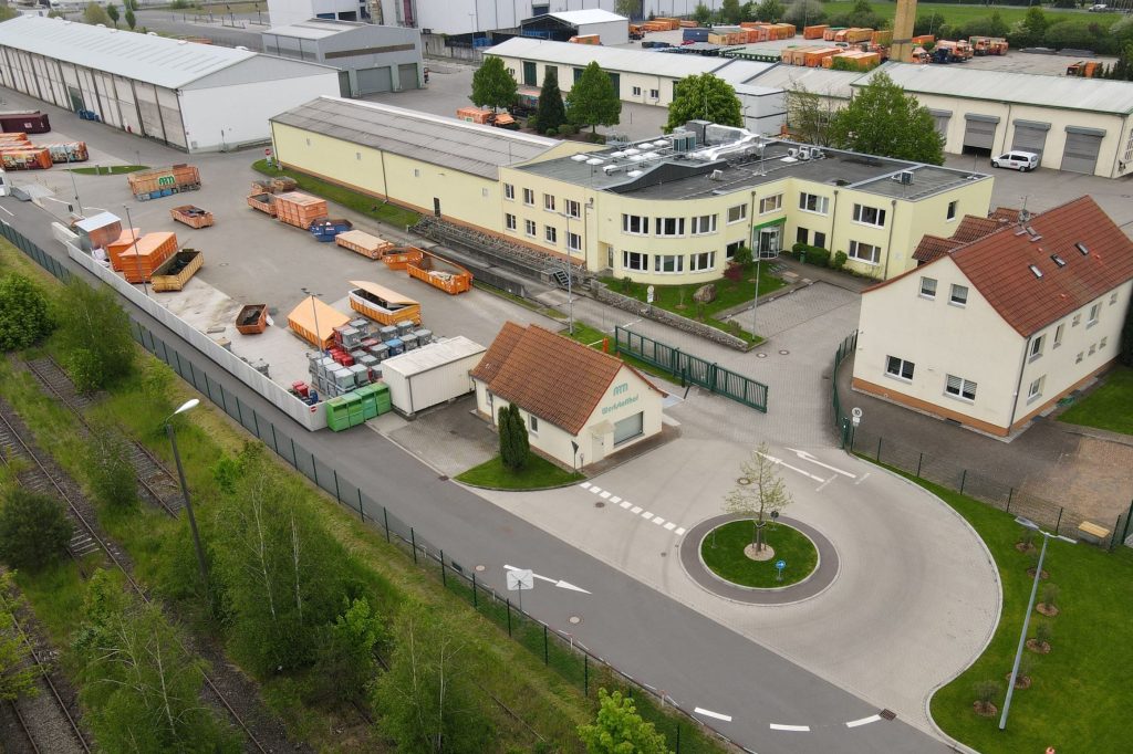 Drohnenbild des APM-Betriebshofes