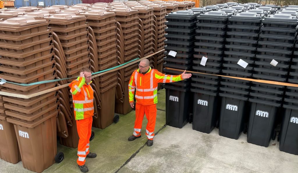 Mitarbeiter im Tonnenpool