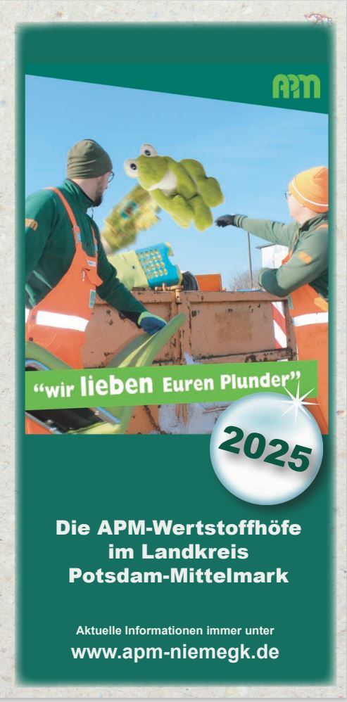 Wertstoffhofflyer 2025