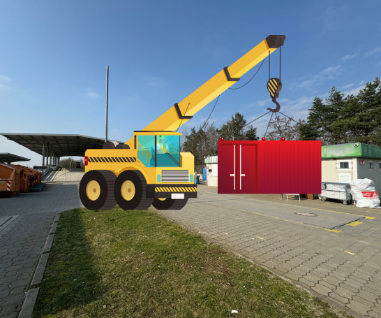 Umbau auf dem Wertstoffhof Teltow