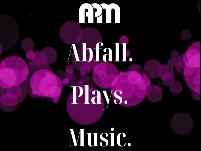 Logo mit Aufschrift Abfall.Plays.Music.