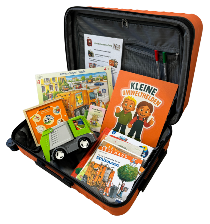 Kita-Umweltkoffer geöffnet