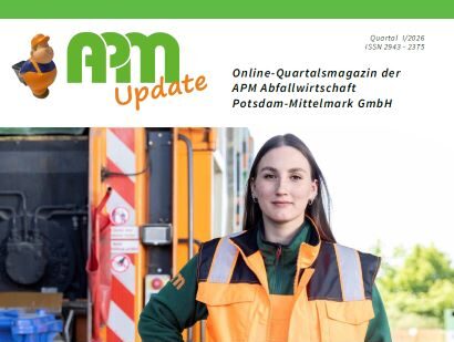 Erste Seite des Online-Magazins APM-Update im Januar 2026