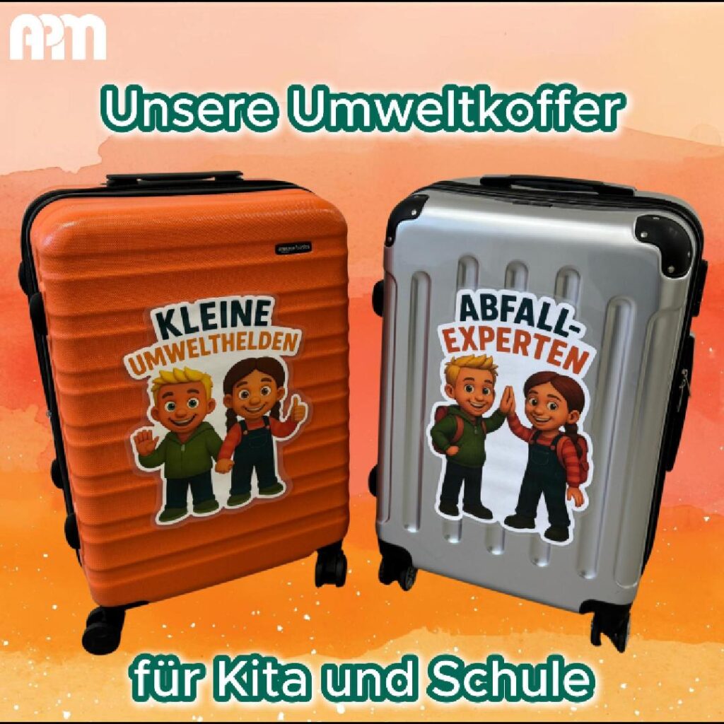 Unsere zwei Umweltkoffer auf einem Bild